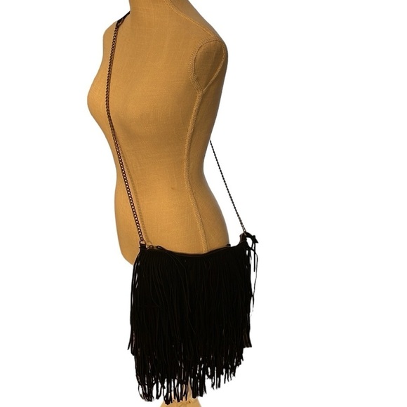 Fringe And Chain Crossbody Shoulder‎ Bag - Picture 2 of 10